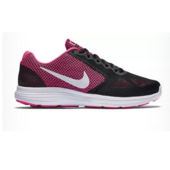 Nike Shoes - Nike Women's Revolution 3 Black and Pink Running Shoes Sneakers Size 11